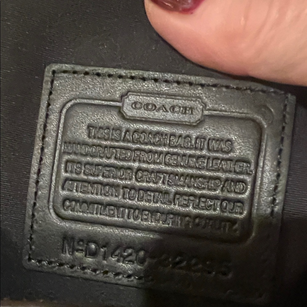 FINAL PRICE COACH Tan Leather/Suede Large Burrough Bag - Picture 15 of 16